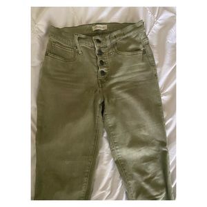 MADEWELL BUTTON FRONT EDITION HIGH-RISE SKINNY JEAN